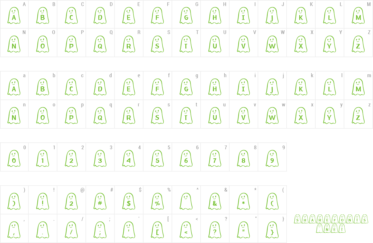 Font Ghost Bois Friendly preview